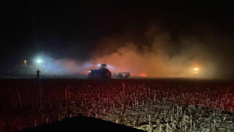 Incêndio na Zona Rural de Bataguassu Devido ao Rompimento de Cabos de Alta Tensão