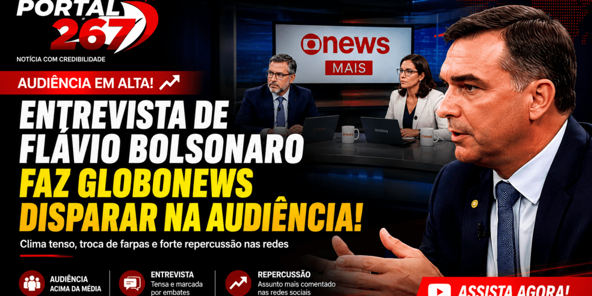 Entrevista de Flávio Bolsonaro Faz GloboNews Disparar na Audiência