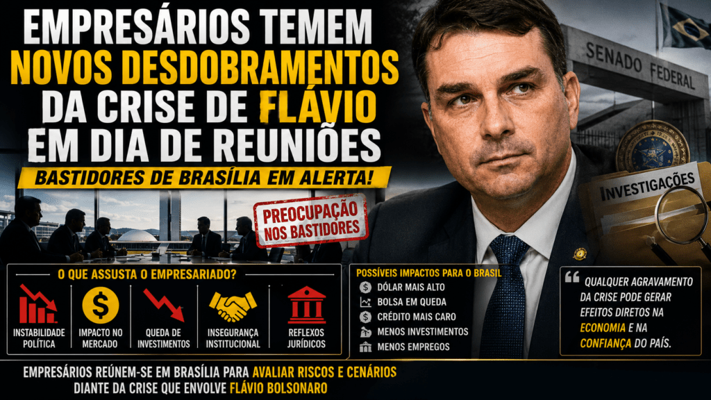 Crise de Flávio Bolsonaro preocupa mercado e movimenta bastidores em Brasília