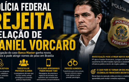 PF rejeita acordo de Daniel Vorcaro e investigação entra em nova fase