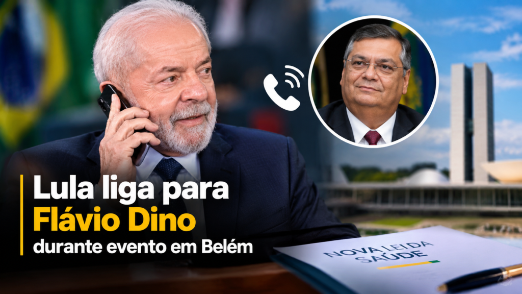 Lula liga para Flávio Dino durante evento em Belém