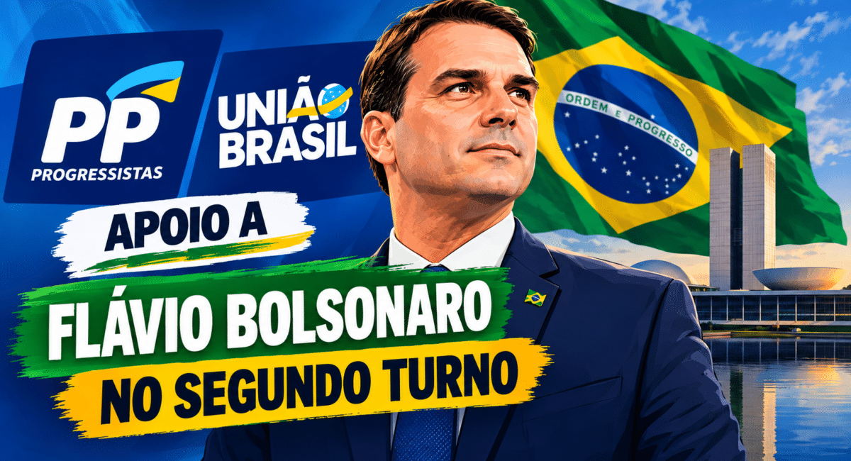 PP e União Brasil anunciam apoio a Flávio Bolsonaro no segundo turno