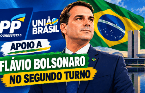 PP e União Brasil anunciam apoio a Flávio Bolsonaro no segundo turno